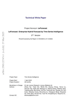 LeForecast: Enterprise Hybrid Forecast by Time Series Intelligence