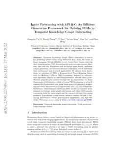 Ignite Forecasting with SPARK: An Efficient Generative Framework for Refining LLMs in Temporal Knowledge Graph Forecasting