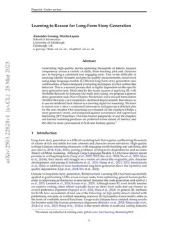 Learning to Reason for Long-Form Story Generation