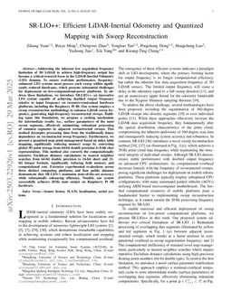 SR-LIO++: Efficient LiDAR-Inertial Odometry and Quantized Mapping with Sweep Reconstruction