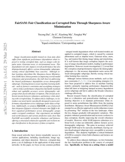 FairSAM: Fair Classification on Corrupted Data Through Sharpness-Aware Minimization