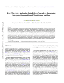 DATAWEAVER: Authoring Data-Driven Narratives through the Integrated Composition of Visualization and Text