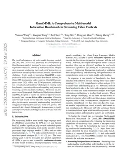 OmniMMI: A Comprehensive Multi-modal Interaction Benchmark in Streaming Video Contexts