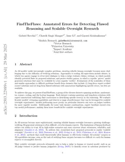 FindTheFlaws: Annotated Errors for Detecting Flawed Reasoning and Scalable Oversight Research