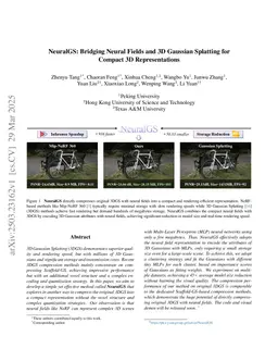 NeuralGS: Bridging Neural Fields and 3D Gaussian Splatting for Compact 3D Representations