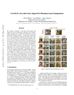 Z-SASLM: Zero-Shot Style-Aligned SLI Blending Latent Manipulation