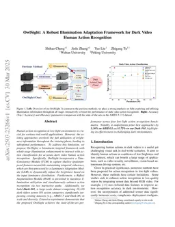 OwlSight: A Robust Illumination Adaptation Framework for Dark Video Human Action Recognition