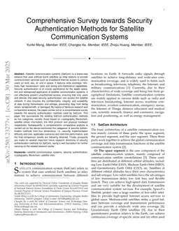 Comprehensive Survey towards Security Authentication Methods for Satellite Communication Systems