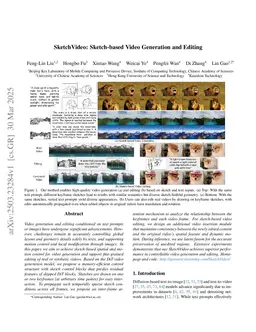 SketchVideo: Sketch-based Video Generation and Editing