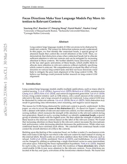 Focus Directions Make Your Language Models Pay More Attention to Relevant Contexts