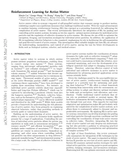 Reinforcement Learning for Active Matter