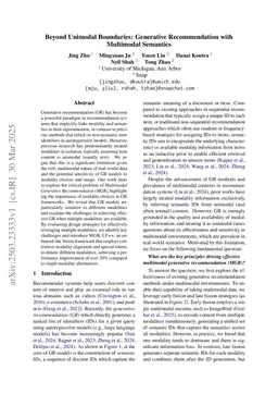 Beyond Unimodal Boundaries: Generative Recommendation with Multimodal Semantics
