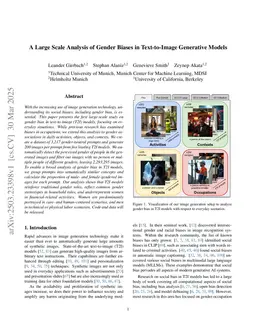 A Large Scale Analysis of Gender Biases in Text-to-Image Generative Models