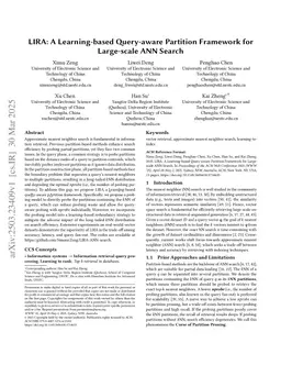 LIRA: A Learning-based Query-aware Partition Framework for Large-scale ANN Search