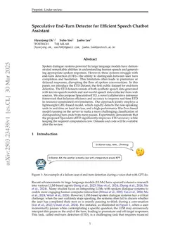 Speculative End-Turn Detector for Efficient Speech Chatbot Assistant