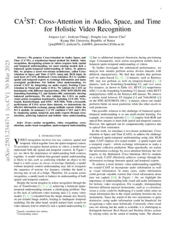 CA^2ST: Cross-Attention in Audio, Space, and Time for Holistic Video Recognition