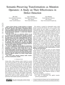 Semantic-Preserving Transformations as Mutation Operators: A Study on Their Effectiveness in Defect Detection