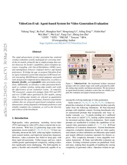 VideoGen-Eval: Agent-based System for Video Generation Evaluation