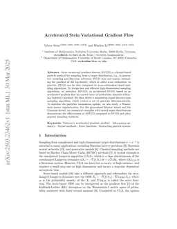 Accelerated Stein Variational Gradient Flow