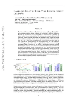 Handling Delay in Real-Time Reinforcement Learning