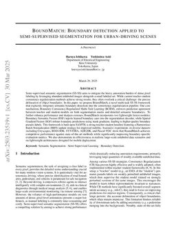 BoundMatch: Boundary detection applied to semi-supervised segmentation
