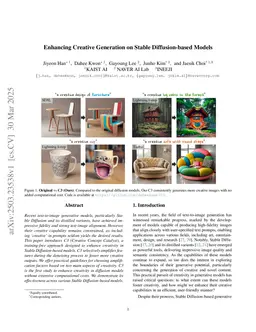 Enhancing Creative Generation on Stable Diffusion-based Models