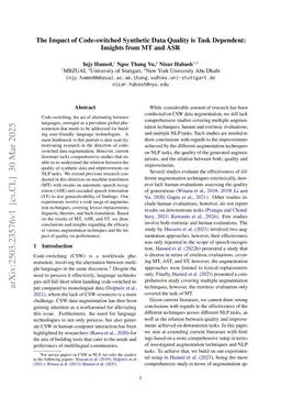 The Impact of Code-switched Synthetic Data Quality is Task Dependent: Insights from MT and ASR