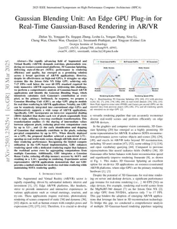 Gaussian Blending Unit: An Edge GPU Plug-in for Real-Time Gaussian-Based Rendering in AR/VR