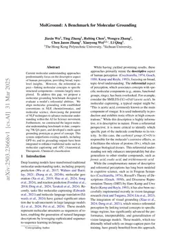 MolGround: A Benchmark for Molecular Grounding