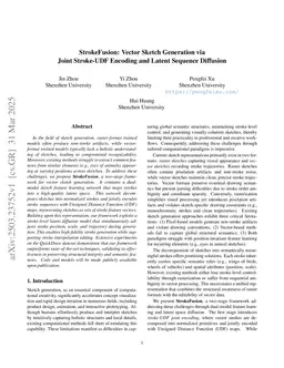 StrokeFusion: Vector Sketch Generation via Joint Stroke-UDF Encoding and Latent Sequence Diffusion