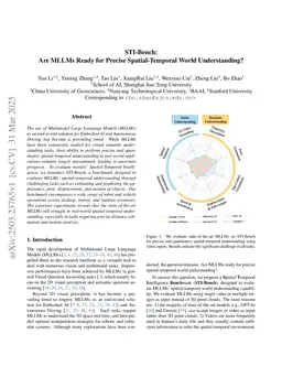 STI-Bench: Are MLLMs Ready for Precise Spatial-Temporal World Understanding?