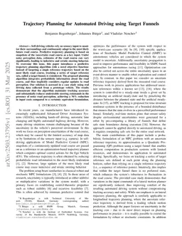Trajectory Planning for Automated Driving using Target Funnels
