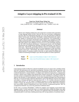Adaptive Layer-skipping in Pre-trained LLMs