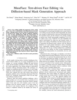 MuseFace: Text-driven Face Editing via Diffusion-based Mask Generation Approach