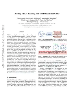 Boosting MLLM Reasoning with Text-Debiased Hint-GRPO