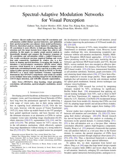 Spectral-Adaptive Modulation Networks for Visual Perception