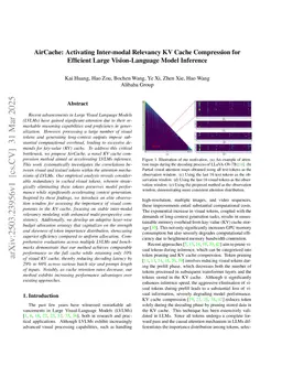 AirCache: Activating Inter-modal Relevancy KV Cache Compression for Efficient Large Vision-Language Model Inference