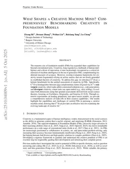What Shapes a Creative Machine Mind? Comprehensively Benchmarking Creativity in Foundation Models