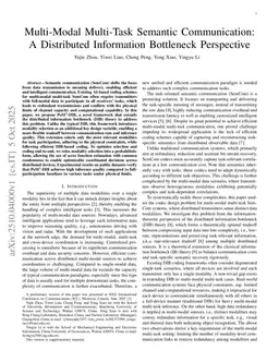 Distributed Information Bottleneck Theory for Multi-Modal Task-Aware Semantic Communication