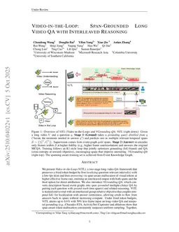 Video-in-the-Loop: Span-Grounded Long Video QA with Interleaved Reasoning