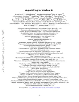 A global log for medical AI