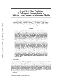 Beyond Next-Token Prediction: A Performance Characterization of Diffusion versus Autoregressive Language Models