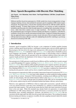 Drax: Speech Recognition with Discrete Flow Matching