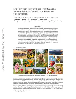 Let Features Decide Their Own Solvers: Hybrid Feature Caching for Diffusion Transformers