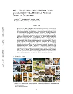MASC: Boosting Autoregressive Image Generation with a Manifold-Aligned Semantic Clustering