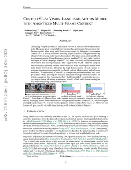 ContextVLA: Vision-Language-Action Model with Amortized Multi-Frame Context