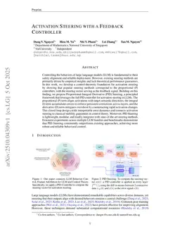 Activation Steering with a Feedback Controller