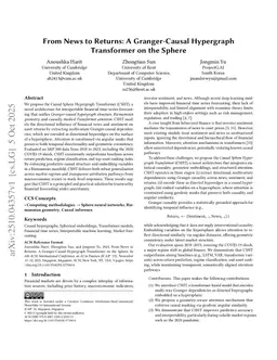 From News to Returns: A Granger-Causal Hypergraph Transformer on the Sphere