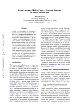 Large Language Models Preserve Semantic Isotopies in Story Continuations