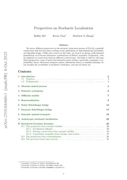 Perspectives on Stochastic Localization